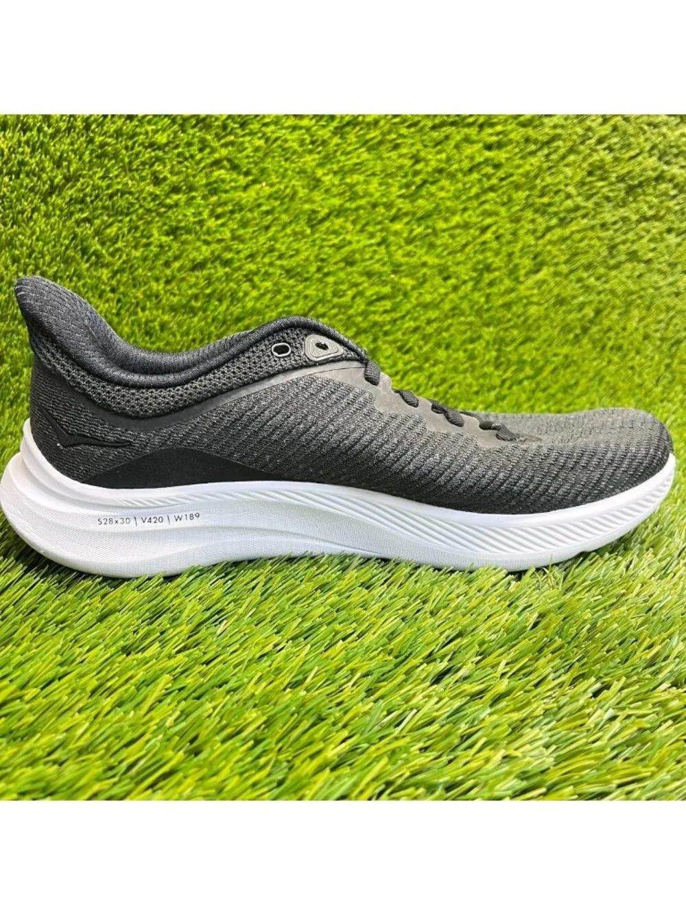 Hoka One One Solimar Womens Size 9.5 Black White Athletic Running Shoes Sneakers